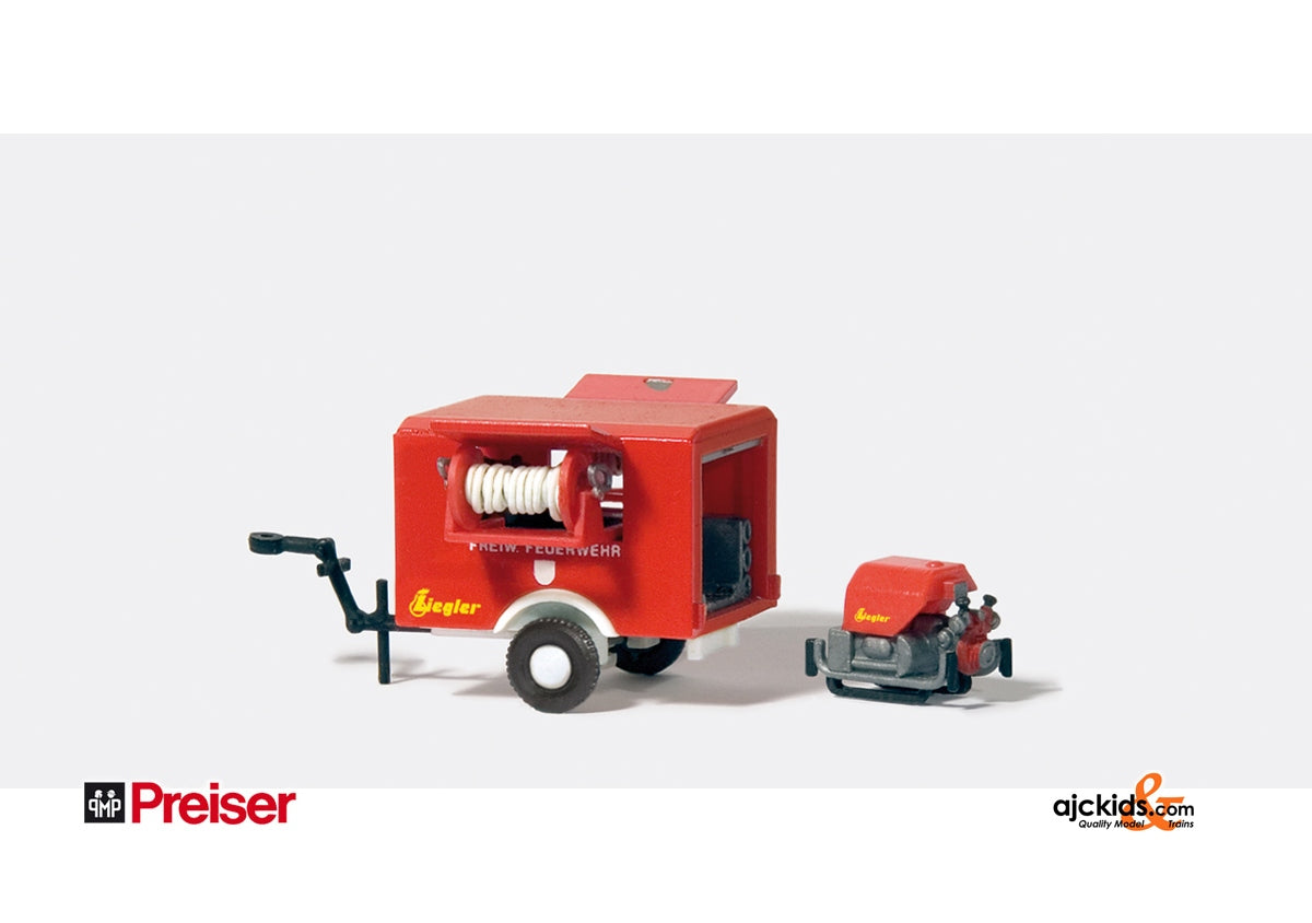 Preiser 31112 - Fire fighting trailer