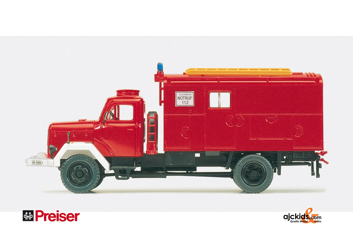 Preiser 31308 - Fire Dept tool & gear trk