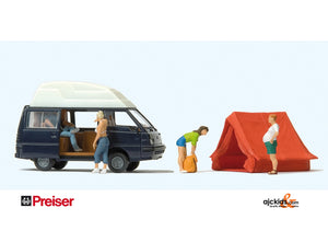 Preiser 33258 Mitsubshi Cmpr Van with Tent
