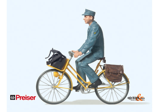 Preiser 45069 Postman on a bicycle