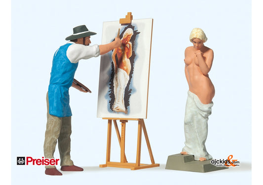 Preiser 45095 Artist with Nude Model 2 pcs