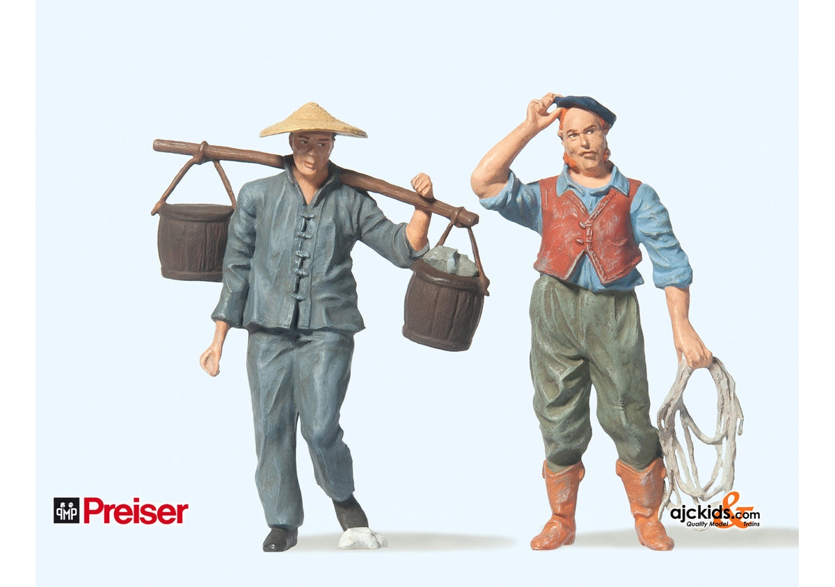 Preiser 45105 Workers 1900's 2 pcs