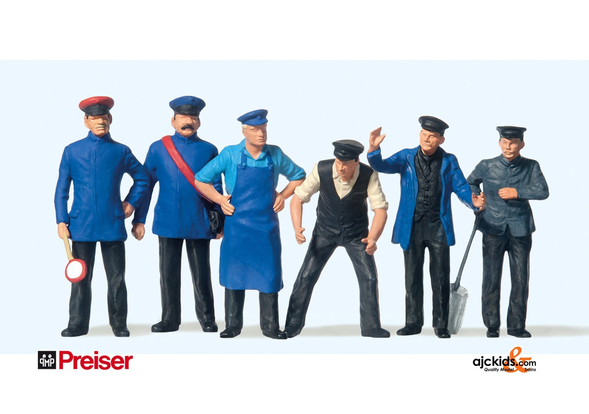 Preiser 45153 Railway Personnel 6 pcs