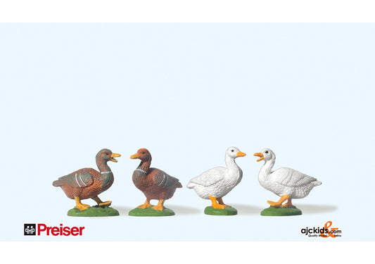 Preiser 47077 Ducks 4 pcs