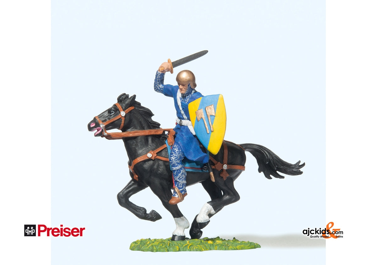 Preiser 50942 Norman riding with swrd 1:25