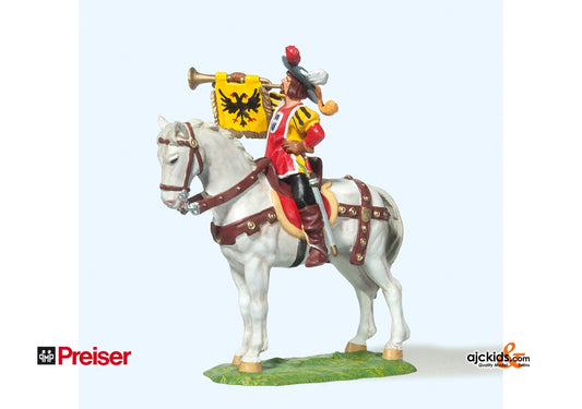 Preiser 52352 Trumpeter on horse 1:25