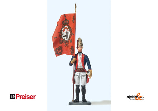 Preiser 54125 Pr ensign stdg with flg 1:24