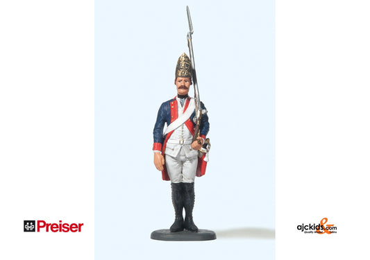 Preiser 54127 Pr soldier with gun 1:24