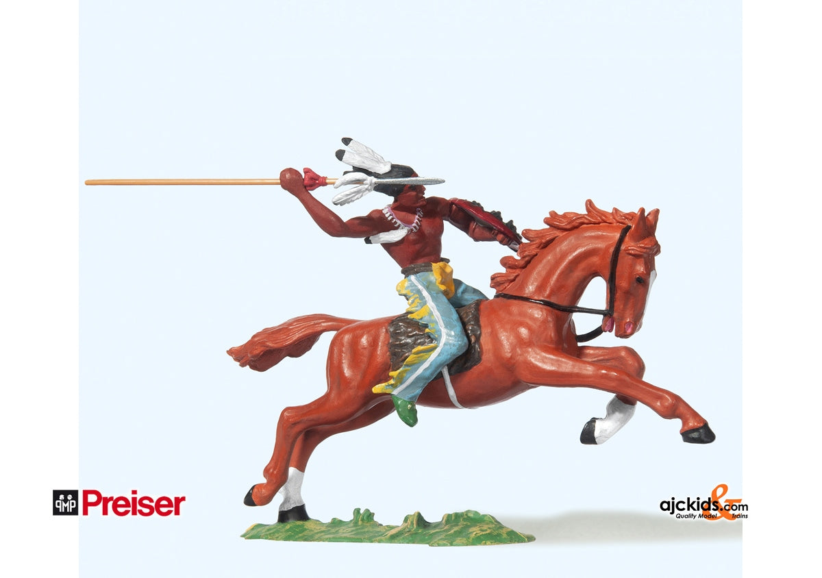 Preiser 54658 Indian on horse with spear w