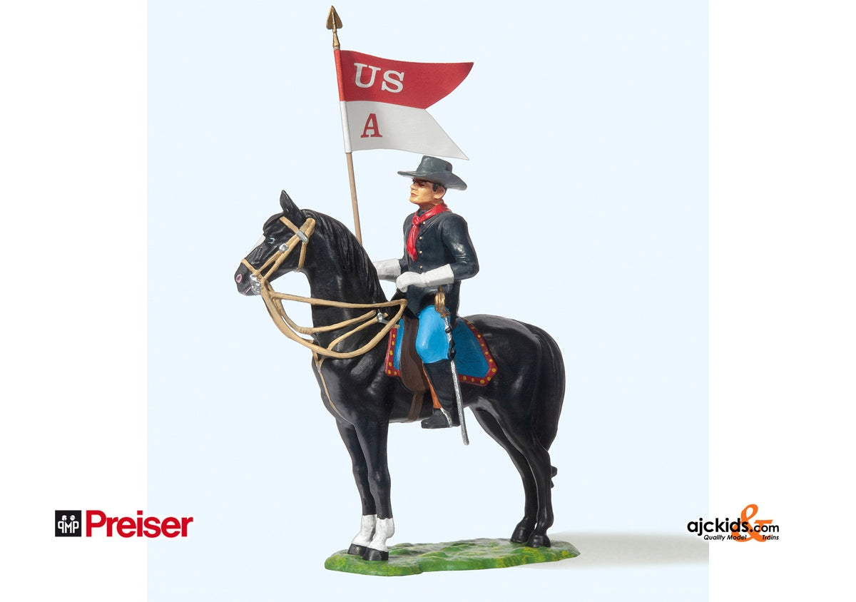 Preiser 54754 Soldier on horseback/flg