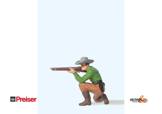 Preiser 54801 Cowboy kneeling-shooting