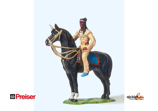 Preiser 54964 Indian on blk horse