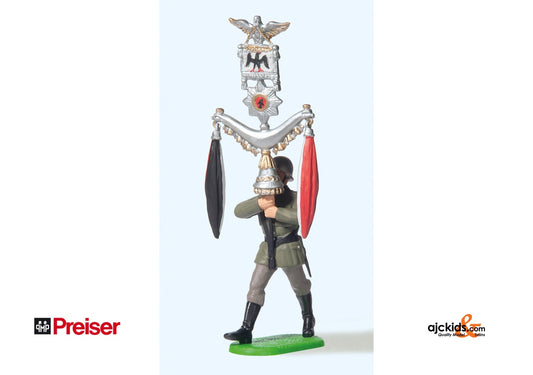 Preiser 56082 Sldr  marching with crscnt 1:25