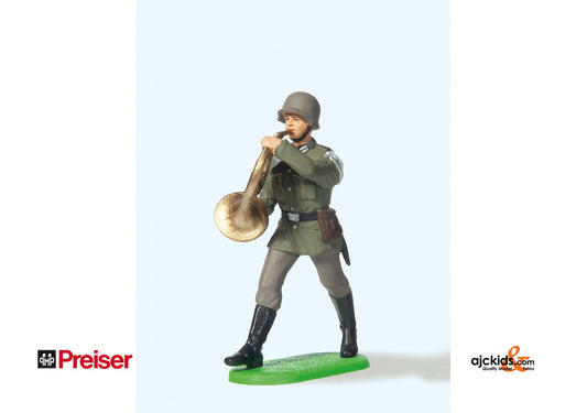 Preiser 56085 Mscn  marching with bugle 1:25