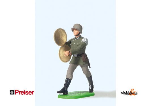 Preiser 56091 Mscn  marching with cymbal 1:25