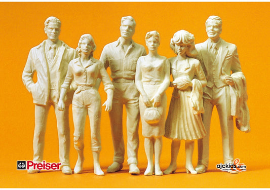 Preiser 57820 Passers-By Unpainted 6 pcs