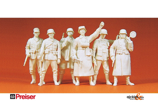 Preiser 64003 German Guard Unpainted 6 pcs