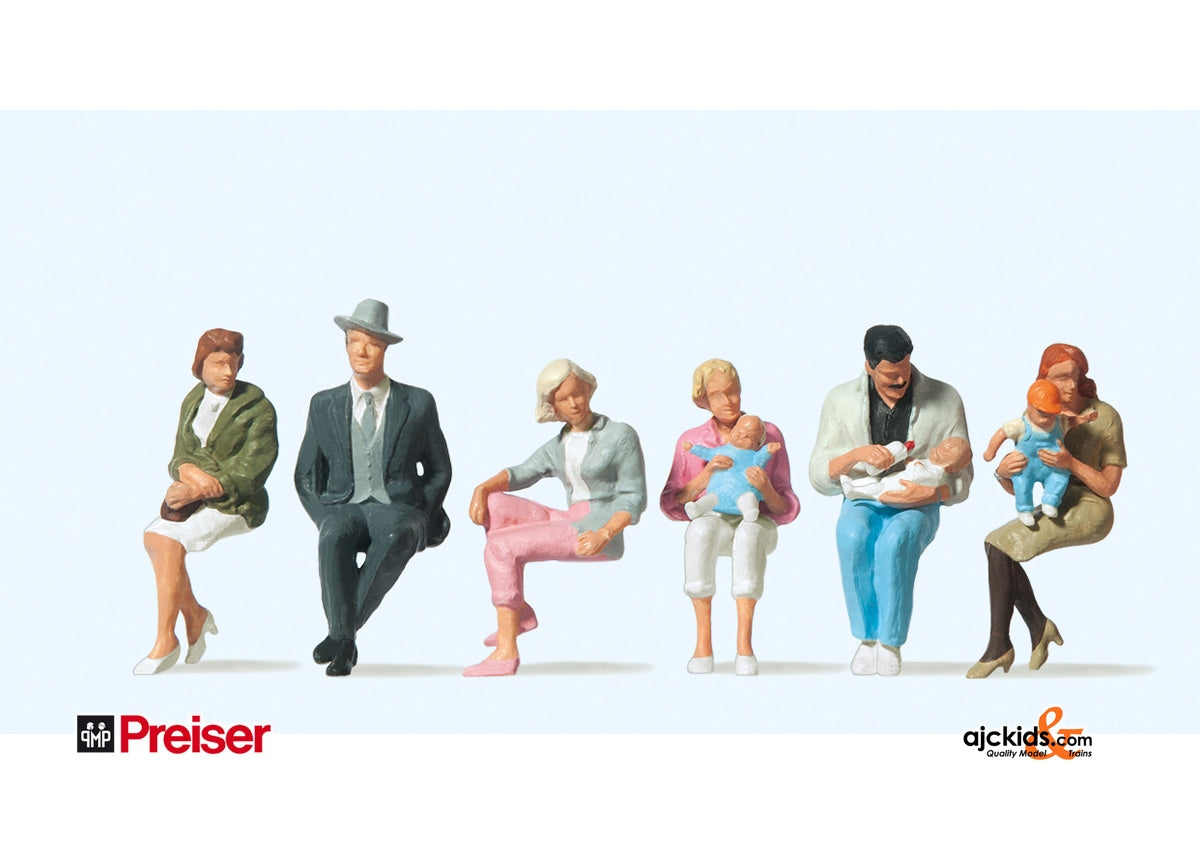 Preiser 65327 - People Seated 6 pcs