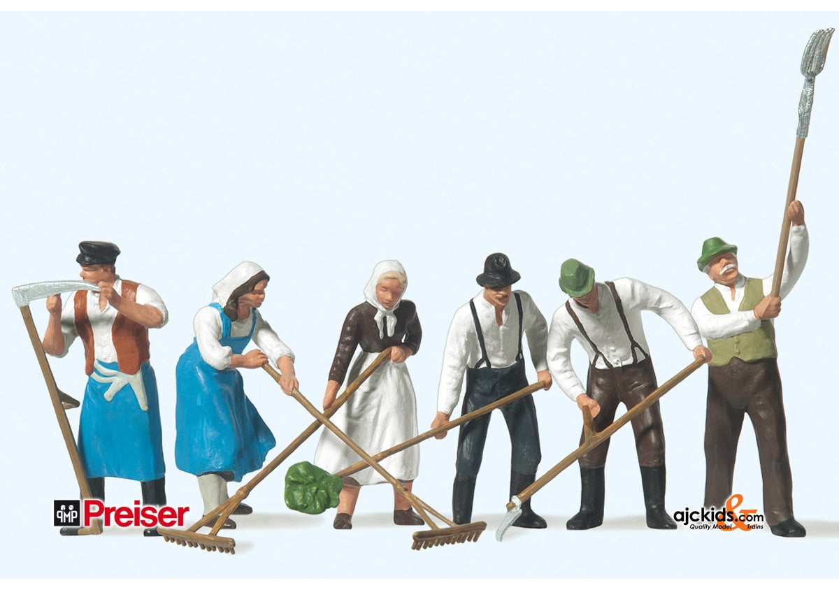 Preiser 65330 - Hay Harvesters 1:43 6 pcs