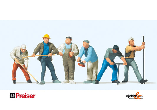 Preiser 65331 - Construction Workers 6 pcs
