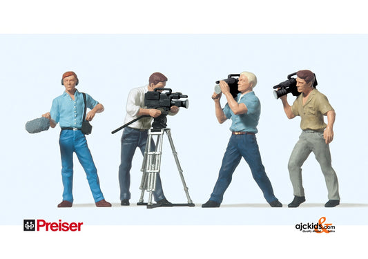 Preiser 65340 - Camera Crew with Cameras 4 pcs