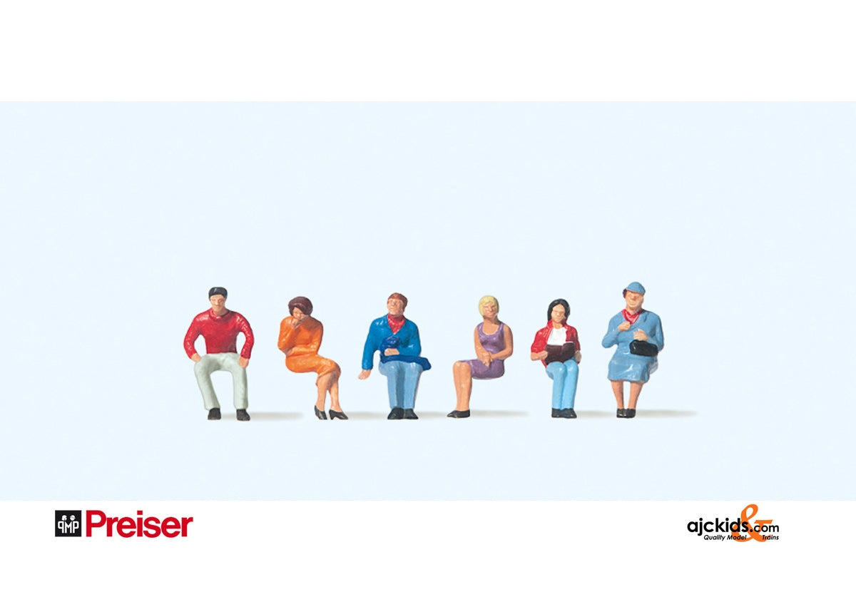 Preiser 75004 - Seated Persons 6 pcs