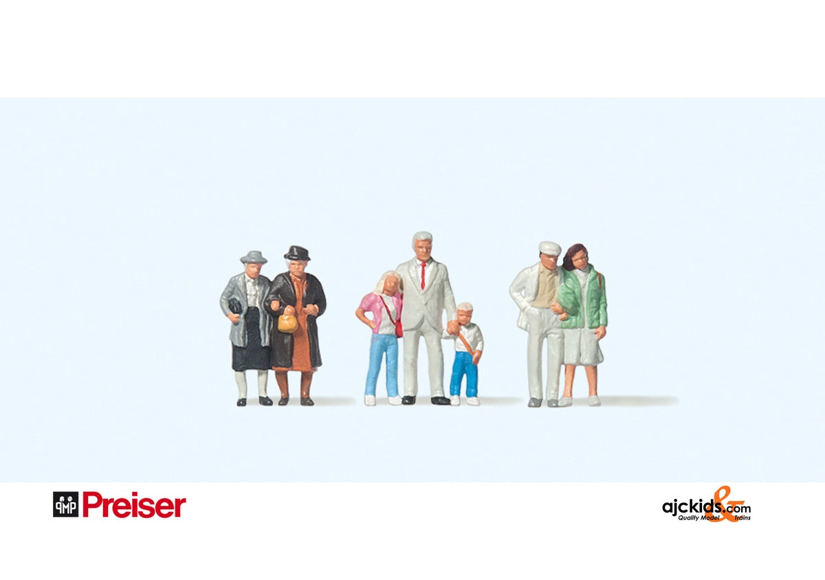 Preiser 75011 - Shopping promenade 1:120