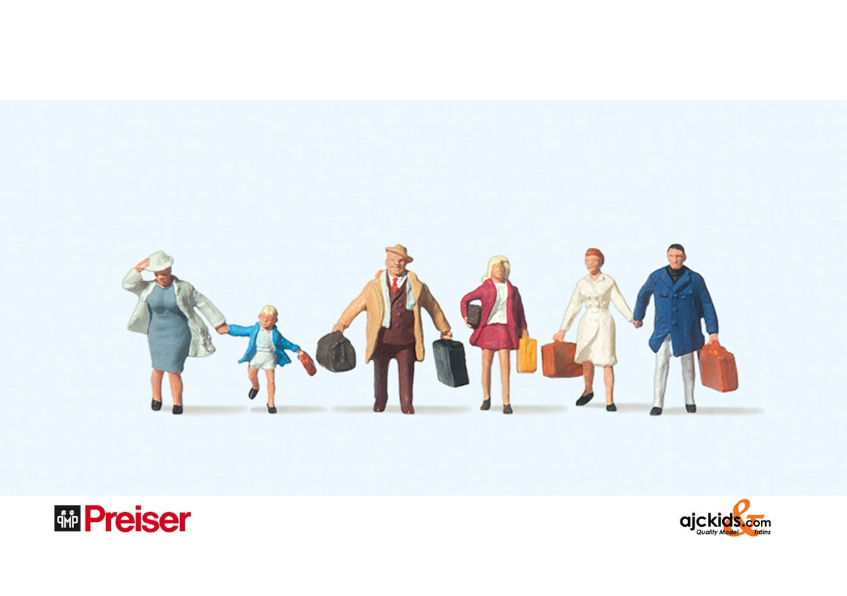 Preiser 75015 - Family with luggage