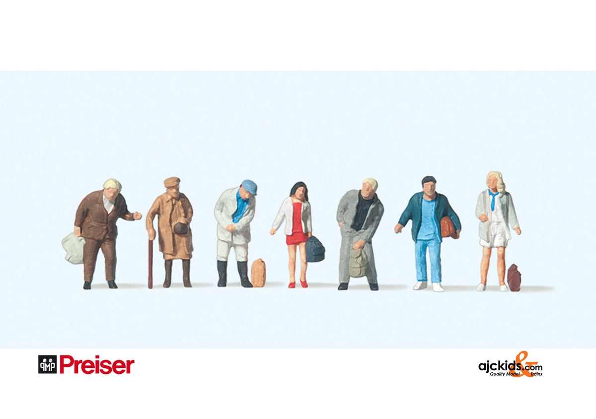 Preiser 75026 - Passengers with Bags Stnd 7/