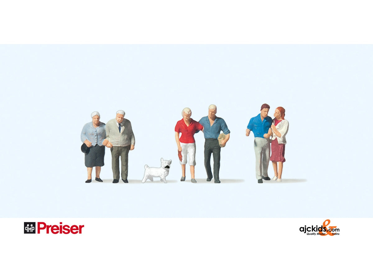 Preiser 75042 - Couples with Dog