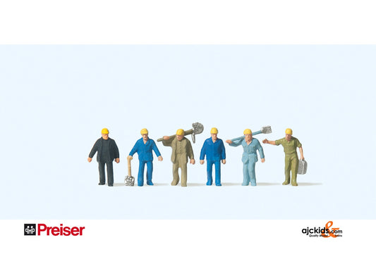 Preiser 79096 Construction workers 6 pcs