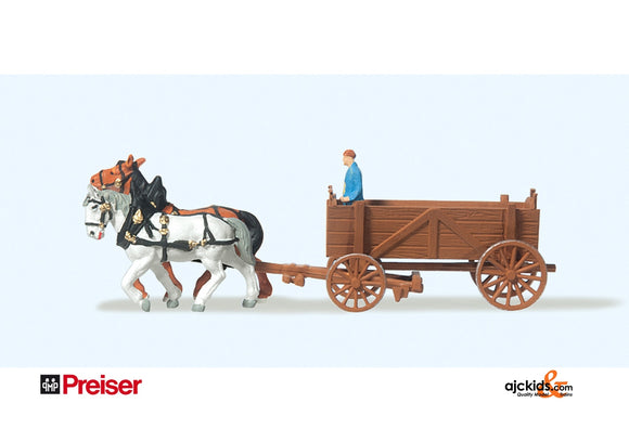 Preiser 79475 - Ore Wagon Horse-Drawn
