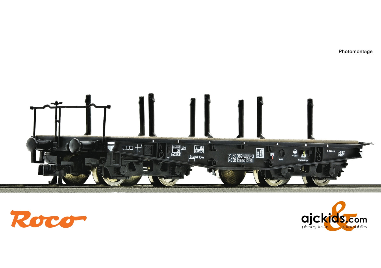 Roco 37594 - Heavy duty flat wagon