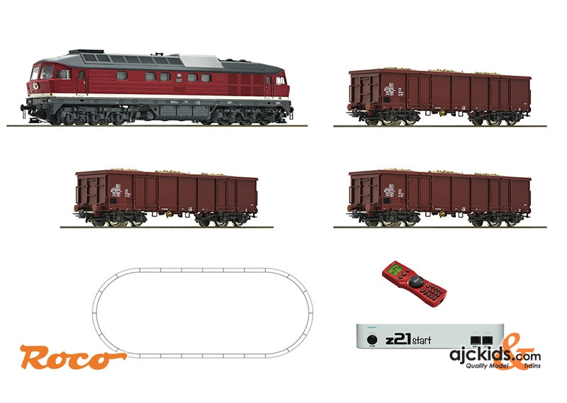 Roco 51292 Digital z21 start set: Diesel Locomotive class 132 and goods train