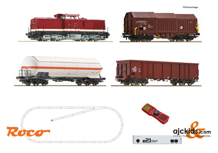 Roco 51321 - z21 start digital set: Diesel locomotive class 114 with goods train
