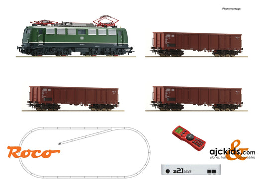 Roco 51330 - z21 start digital set: Electric locomotive class 140 with goods train
