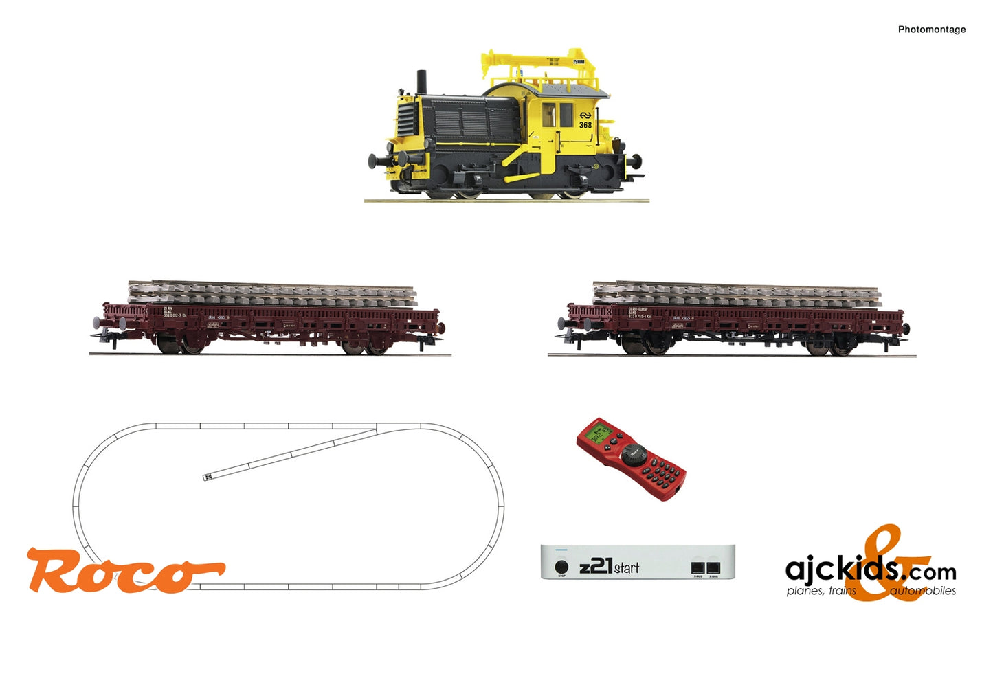 Roco 51333 - z21 start digital set: Diesel locomotive “Sik” with track maintenance train