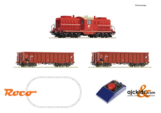 Roco 51334 - Analog start set: Diesel locomotive class 2045 with goods train