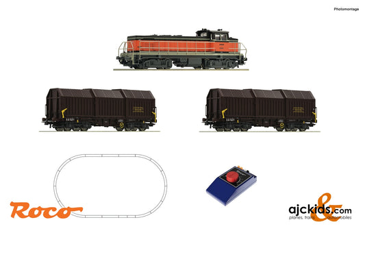 Roco 51335 - Analog start set: Diesel locomotive BB 63000 with goods train