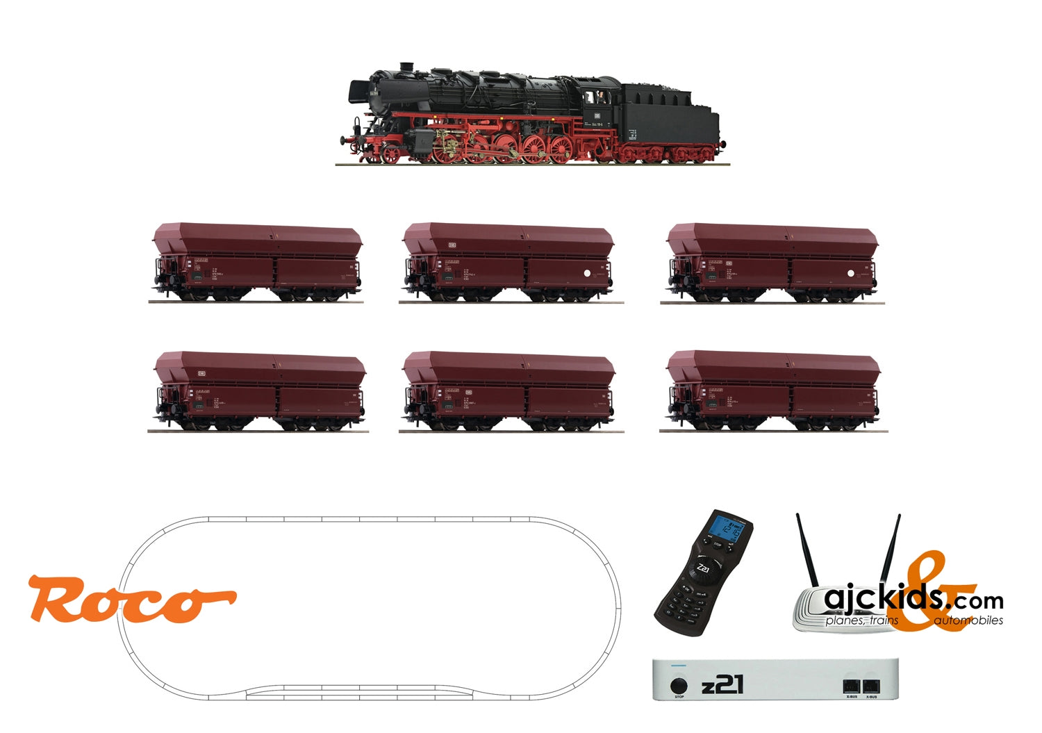 Roco 51337 - z21 digital set: Steam locomotive class 044 with ore