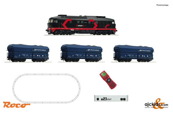 Roco 51342 -z21 start digital set: Diesel locomotive class 232 and goods train, Cargounit/PKP