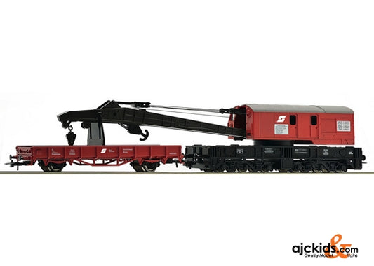 Roco 56239 Crane wagon and barrier wagon