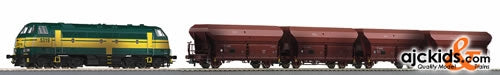 Roco 61408 Train Set: Diesel Locomotive w/ Self Unloading Hopper Wagon