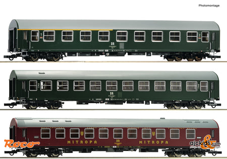 Roco 6200029 - 3-piece set 2: Passenger coach train, DR at Ajckids.com