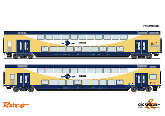 Roco 6200106 - 2-piece set: Double-decke r coaches, metronom, EAN: 9005033071851