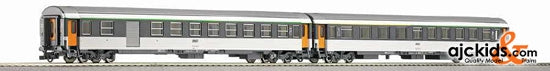 Roco 64002 2-piece set, Corail passenger train car,