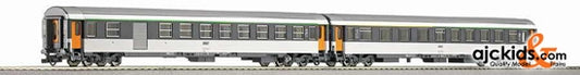 Roco 64002 2-piece set, Corail passenger train car,
