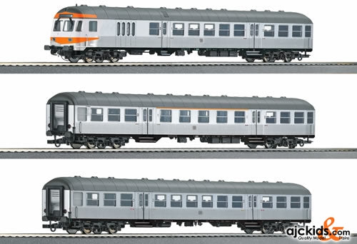 Roco 64051 3 Piece Wagon Set: Local Train Silberlinge