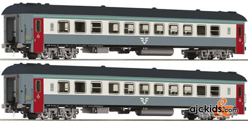 Roco 64081 Set: passenger train cars grey/red SJ