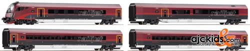 Roco 64090 Set: Railjet w. interior light